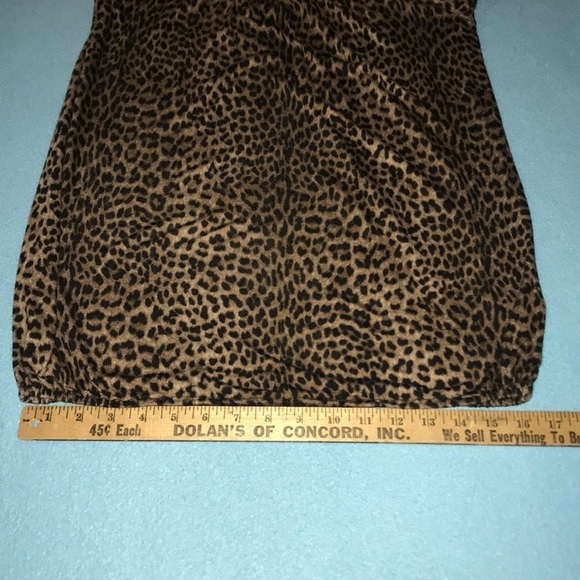 𝅺MICHAEL KORS peasant leopard print blouse long sleeves silky soft NEW size S - Picture 10 of 10